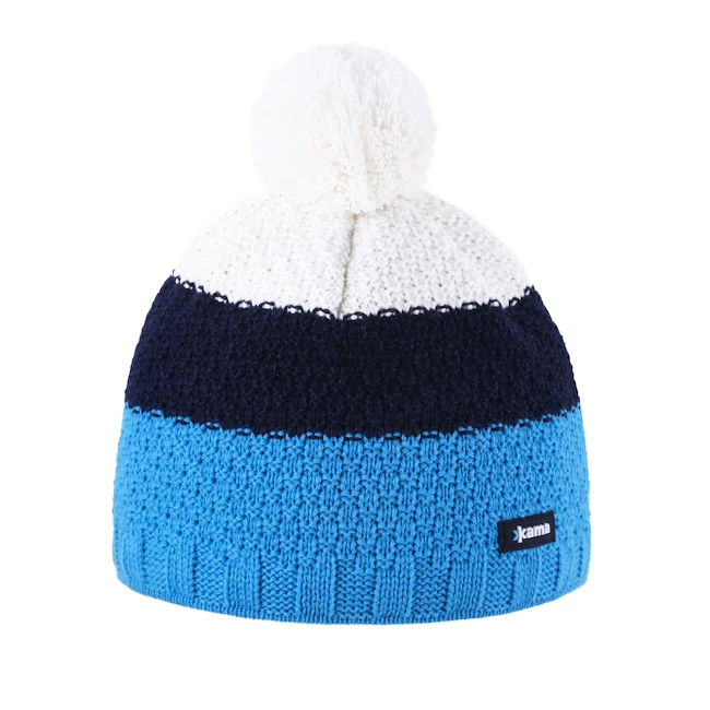 Bonnet Kama Pletená Merino A126 Cyan 1 Bonnet Kama Pletená Merino A126 Cyan