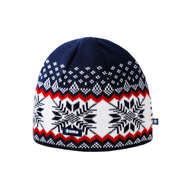 Bonnet Kama Pletená Merino A137 Marine 1 Bonnet Kama Pletená Merino A137 Marine