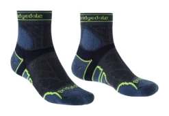 Chaussettes Pour Homme Bridgedale Trail Run Lightweight T2 Merino Sport ¾ Crew Blue
