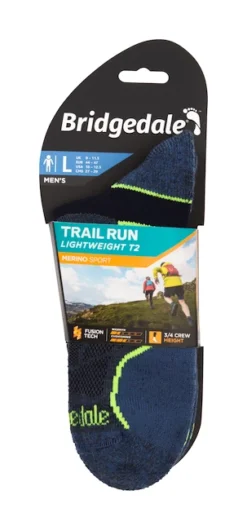 Chaussettes Pour Homme Bridgedale Trail Run Lightweight T2 Merino Sport ¾ Crew Blue -Plein Air Équipement Magasin chaussettes pour homme bridgedale trail run lightweight t2 merino sport 3 4 crew blue 176599 650x650 g1