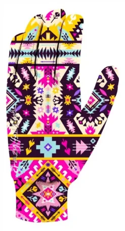 Gants Pour Femme Crazy Idea GLOVES TOUCH WOMAN PRINT ETHNIC