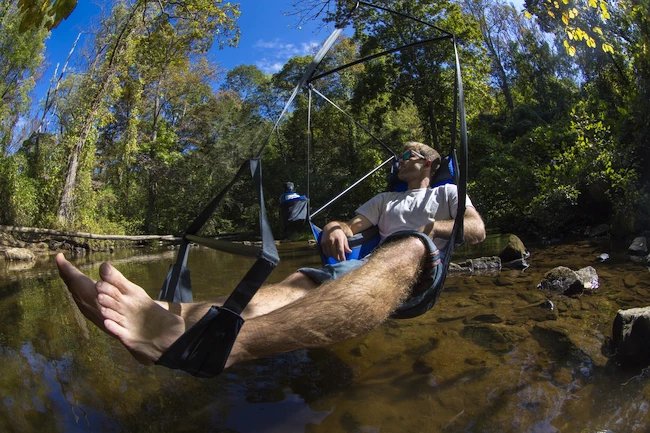 Hamac Eno Lounger Hanging Chair Lime/Charcoal 3 Hamac Eno Lounger Hanging Chair Lime/Charcoal – Image 3