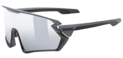 Lunettes De Sport Uvex Sportstyle 231 Grey Black Mat/Mirror Silver (Cat. 2)