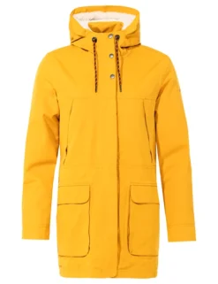 Manteau Pour Femme VAUDE Wo Manukau Parka II Burnt Yellow