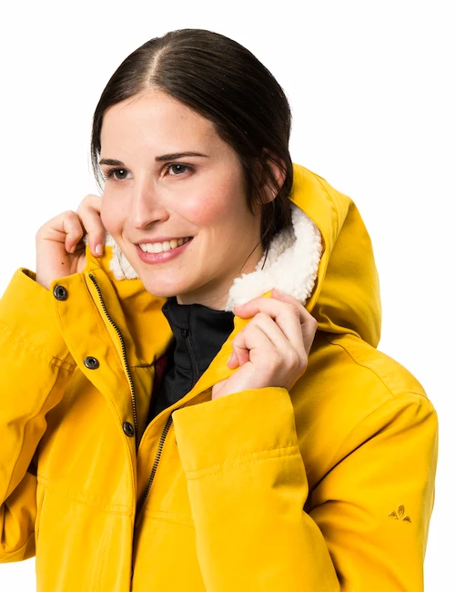 Manteau Pour Femme VAUDE Wo Manukau Parka II Burnt Yellow 8 Manteau Pour Femme VAUDE Wo Manukau Parka II Burnt Yellow – Image 8