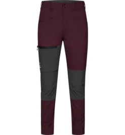 Pantalon Pour Femme Haglöfs Lite Slim Dark Red/Grey SS22