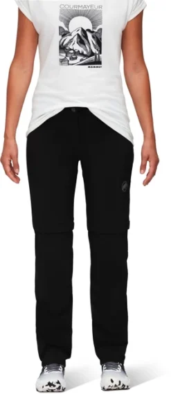 Pantalon Pour Femme Mammut Runbold Zip Off Pants Black -Plein Air Équipement Magasin pantalon pour femme mammut runbold zip off pants black 166010 650x650 g1