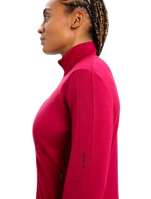 Sweat-shirt Pour Femme Icebreaker Quantum III LS Zip Hood 5 Sweat-shirt Pour Femme Icebreaker Quantum III LS Zip Hood – Image 5