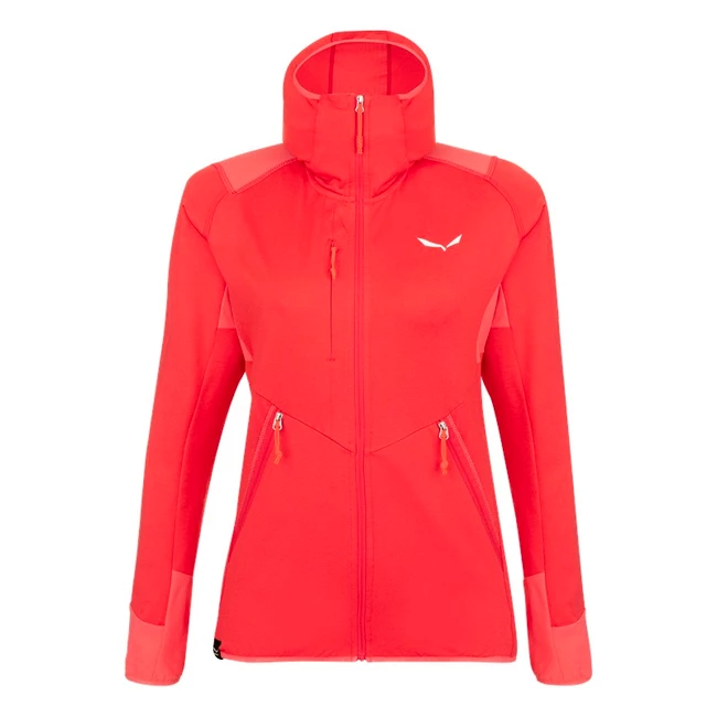 Sweat-shirt Pour Femme Salewa Agner Hybrid PL/DST Calypso Coral Mel 1 Sweat-shirt Pour Femme Salewa Agner Hybrid PL/DST Calypso Coral Mel