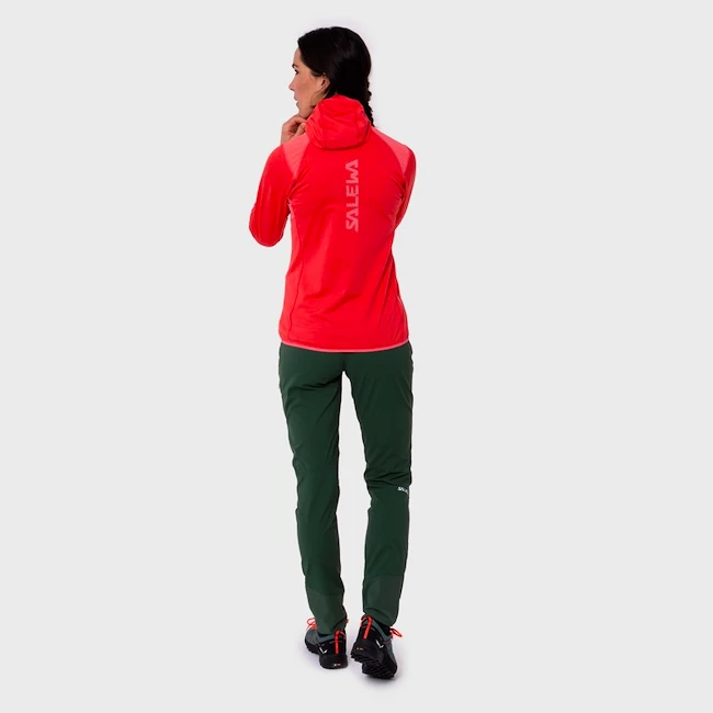 Sweat-shirt Pour Femme Salewa Agner Hybrid PL/DST Calypso Coral Mel 2 Sweat-shirt Pour Femme Salewa Agner Hybrid PL/DST Calypso Coral Mel – Image 2