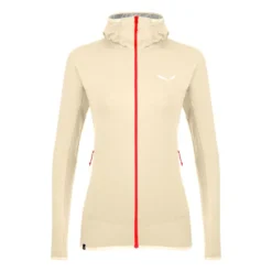 Sweat-shirt Pour Femme Salewa Light Micro PL Oatmeal Melange