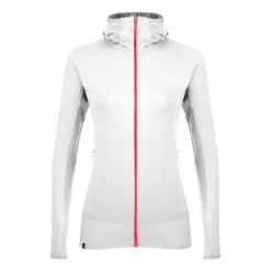 Sweat-shirt Pour Femme Salewa Light Micro PL White Melange