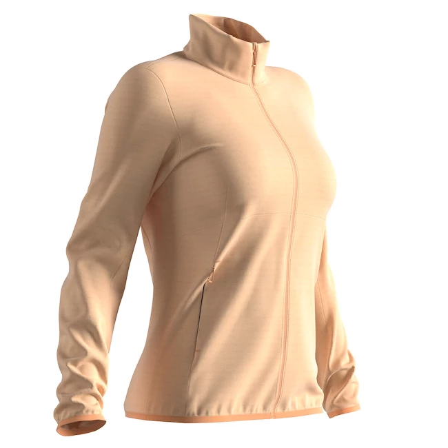 Sweat-shirt Pour Femme Salomon Outrack Full Zip Mid Apricot Ice SS22 5 Sweat-shirt Pour Femme Salomon Outrack Full Zip Mid Apricot Ice SS22 – Image 5