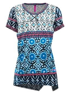 T-shirt Pour Femme Crazy Idea Aloha Shibori SS22