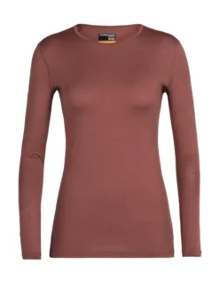 T-shirt Pour Femme Icebreaker 200 Oasis LS Crewe Grape SS22