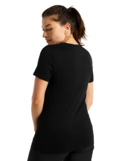T-shirt Pour Femme Icebreaker Tech Lite II SS Tee Black SS22 -Plein Air Équipement Magasin t shirt pour femme icebreaker tech lite ii ss tee black ss22 167323 650x650 g3