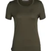 T-shirt Pour Femme Icebreaker Tech Lite II SS Tee Loden SS22