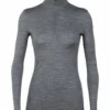 T-shirt Pour Femme Icebreaker W 200 Oasis LS Half Zip GRITSTONE HTHR-013
