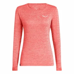 T-shirt Pour Femme Salewa PUEZ MELANGE DRY W L/S TEE FW22