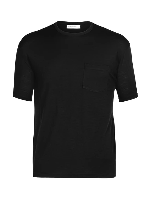 T-shirt Pour Homme Icebreaker Granary SS Pocket Tee Black SS22 1 T-shirt Pour Homme Icebreaker Granary SS Pocket Tee Black SS22