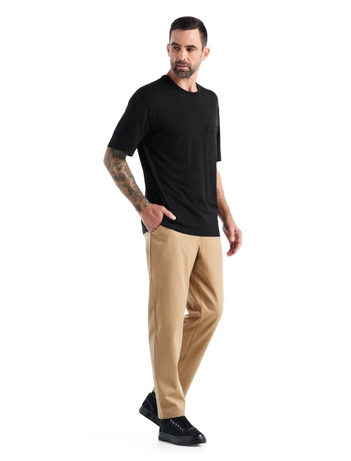 T-shirt Pour Homme Icebreaker Granary SS Pocket Tee Black SS22 4 T-shirt Pour Homme Icebreaker Granary SS Pocket Tee Black SS22 – Image 4