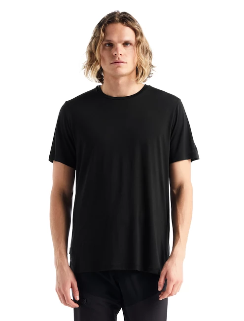 T-shirt Pour Homme Icebreaker Sphere II SS Black SS22 4 T-shirt Pour Homme Icebreaker Sphere II SS Black SS22 – Image 4