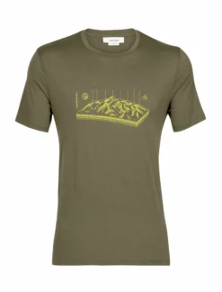 T-shirt Pour Homme Icebreaker Tech Lite II SS Alp Loden