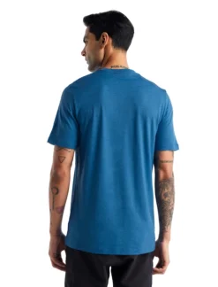 T-shirt Pour Homme Icebreaker Tech Lite II SS Tee Sheep Dog Azul SS22 -Plein Air Équipement Magasin t shirt pour homme icebreaker tech lite ii ss tee sheep dog azul ss22 167383 650x650 g2