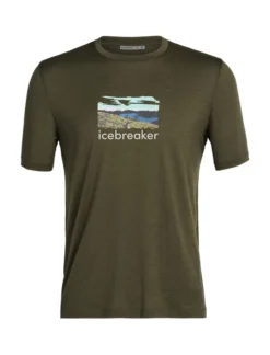 T-shirt Pour Homme Icebreaker Tech Lite II SS Tee Trailhead Loden SS22
