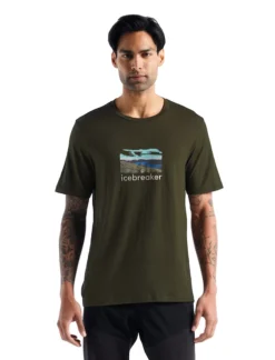 T-shirt Pour Homme Icebreaker Tech Lite II SS Tee Trailhead Loden SS22 -Plein Air Équipement Magasin t shirt pour homme icebreaker tech lite ii ss tee trailhead loden ss22 167401 650x650 g1