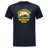 T-shirt Pour Homme Jack Wolfskin JW Mountain Trail T Night Blue