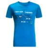 T-shirt Pour Homme Jack Wolfskin Pack & Go Travel T Blue Pacific