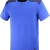 T-shirt Pour Homme Salomon Essential Colorblock Nautica Blue SS22
