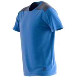 T-shirt Pour Homme Salomon Essential Colorblock Nautica Blue SS22 -Plein Air Équipement Magasin t shirt pour homme salomon essential colorblock nautica blue ss22 162414 650x650 g1