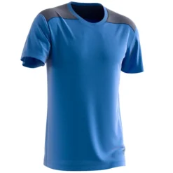 T-shirt Pour Homme Salomon Essential Colorblock Nautica Blue SS22 -Plein Air Équipement Magasin t shirt pour homme salomon essential colorblock nautica blue ss22 162414 650x650 g4