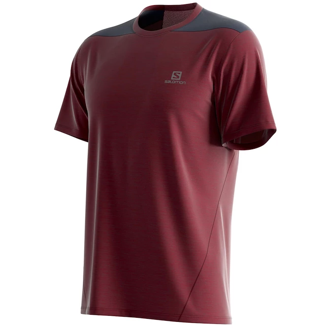 T-shirt Pour Homme Salomon Outline SS Tee Cabernet 8 T-shirt Pour Homme Salomon Outline SS Tee Cabernet – Image 8