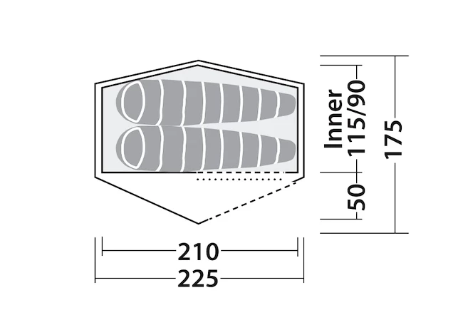 Tente Robens Starlight 2 Green SS22 4 Tente Robens Starlight 2 Green SS22 – Image 4