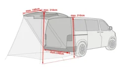Tente VAUDE Drive Van Trunk Linen SS22 -Plein Air Équipement Magasin tente vaude drive van trunk linen ss22 168751 650x650 g2